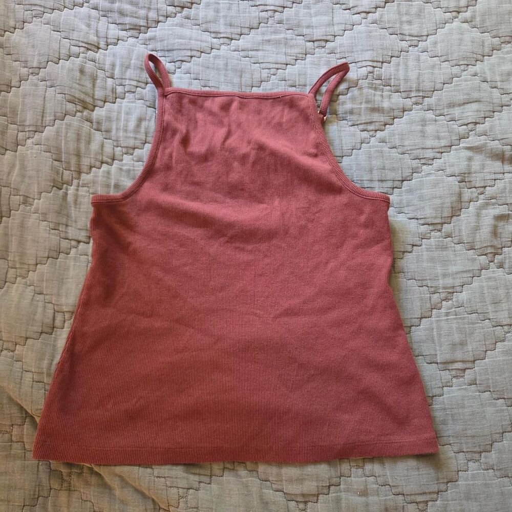 Pilcro Women's Pink and Red Vest